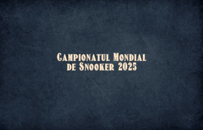 campionatul mondial de snooker 2025