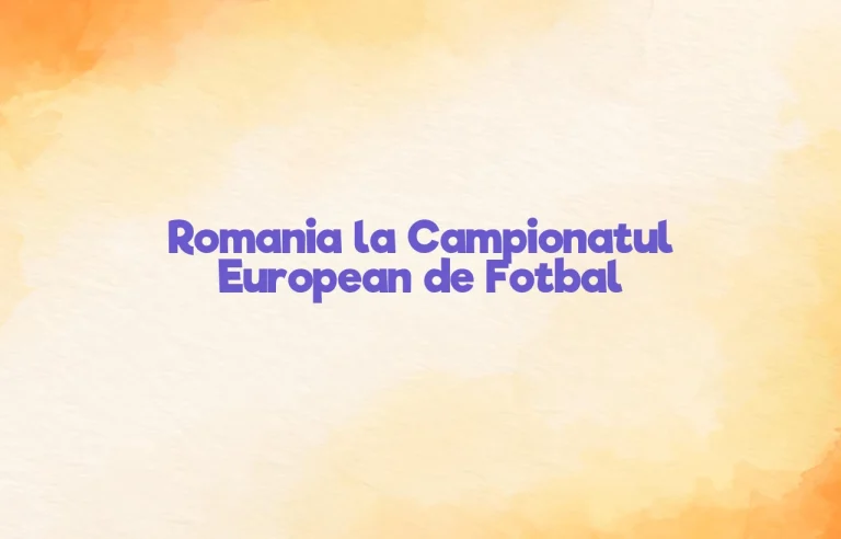 romania la campionatul european de fotbal