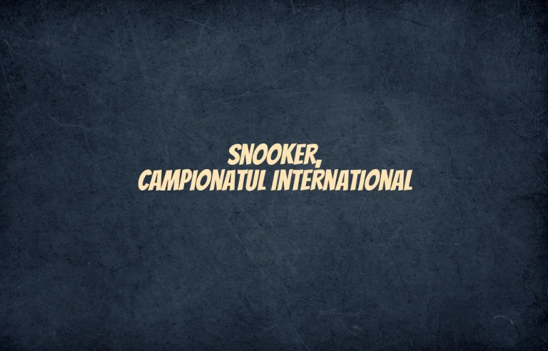snooker campionatul international